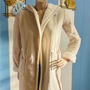 Kids Joe Fresh Cream Teddy Robe with Hood